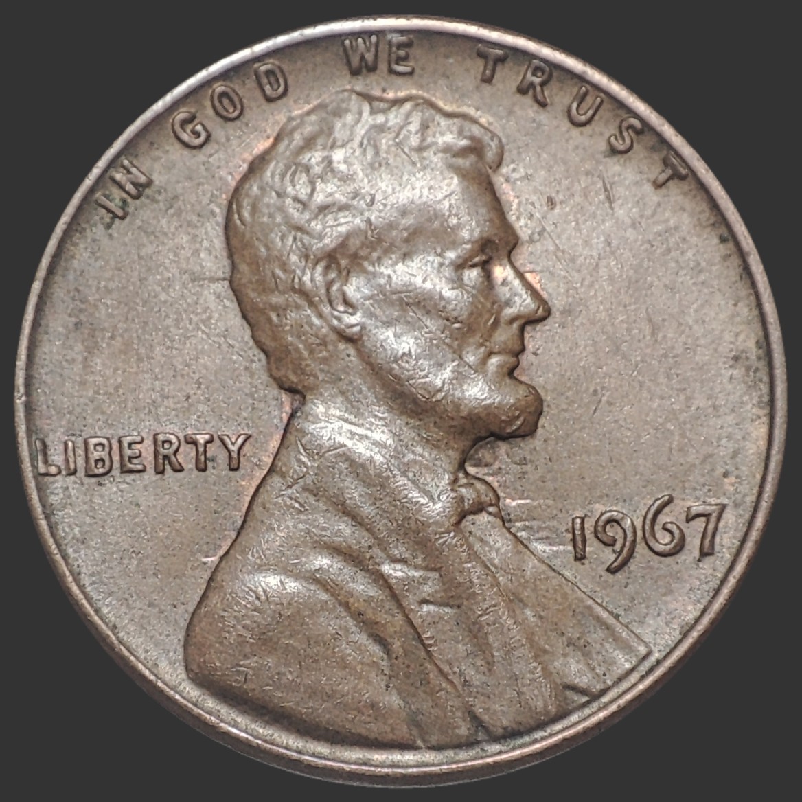 One-Cent-1967-P-USA---Die-Clash